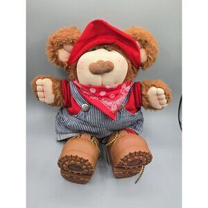 Vintage 1980's Furskins Xavier Roberts Stuffed Plush Bubba Teddy Bear 13.5" EUC